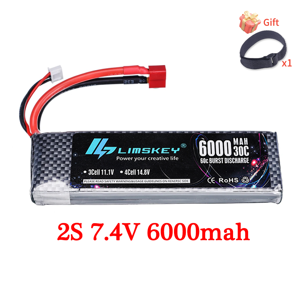7.4V 11.1V 14.8V 22.2V 6000mAh - 4S Lipo Battery 14.8V 6000Mah ulasan dan harga