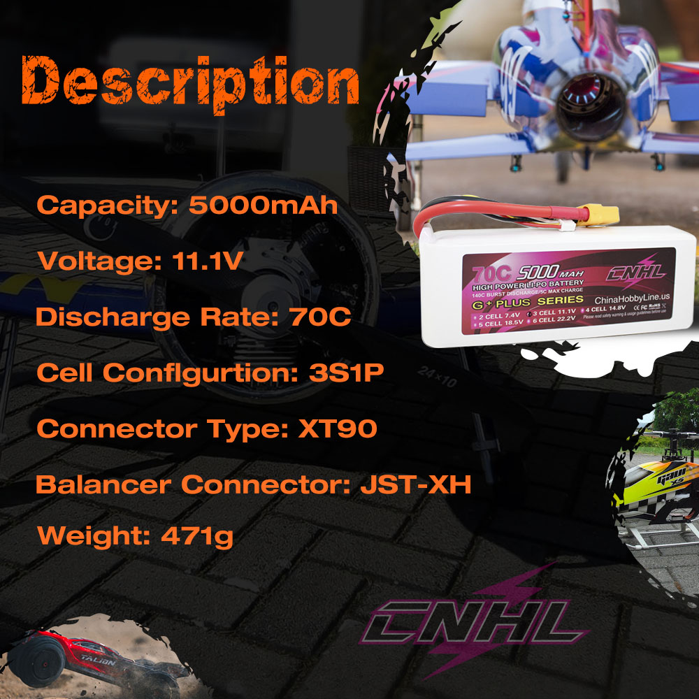 CNHL Lipo Battery 3S 4S 6S 11. - 6S Lipo Battery 22.2V 5000Mah ulasan dan harga