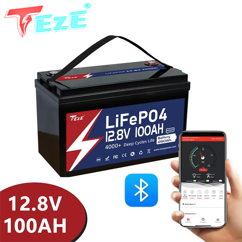 8000 Cycle 12V 24V Lifepo4 Bat - Lifepo4 12V 100Ah Bms Bluetooth ulasan dan harga