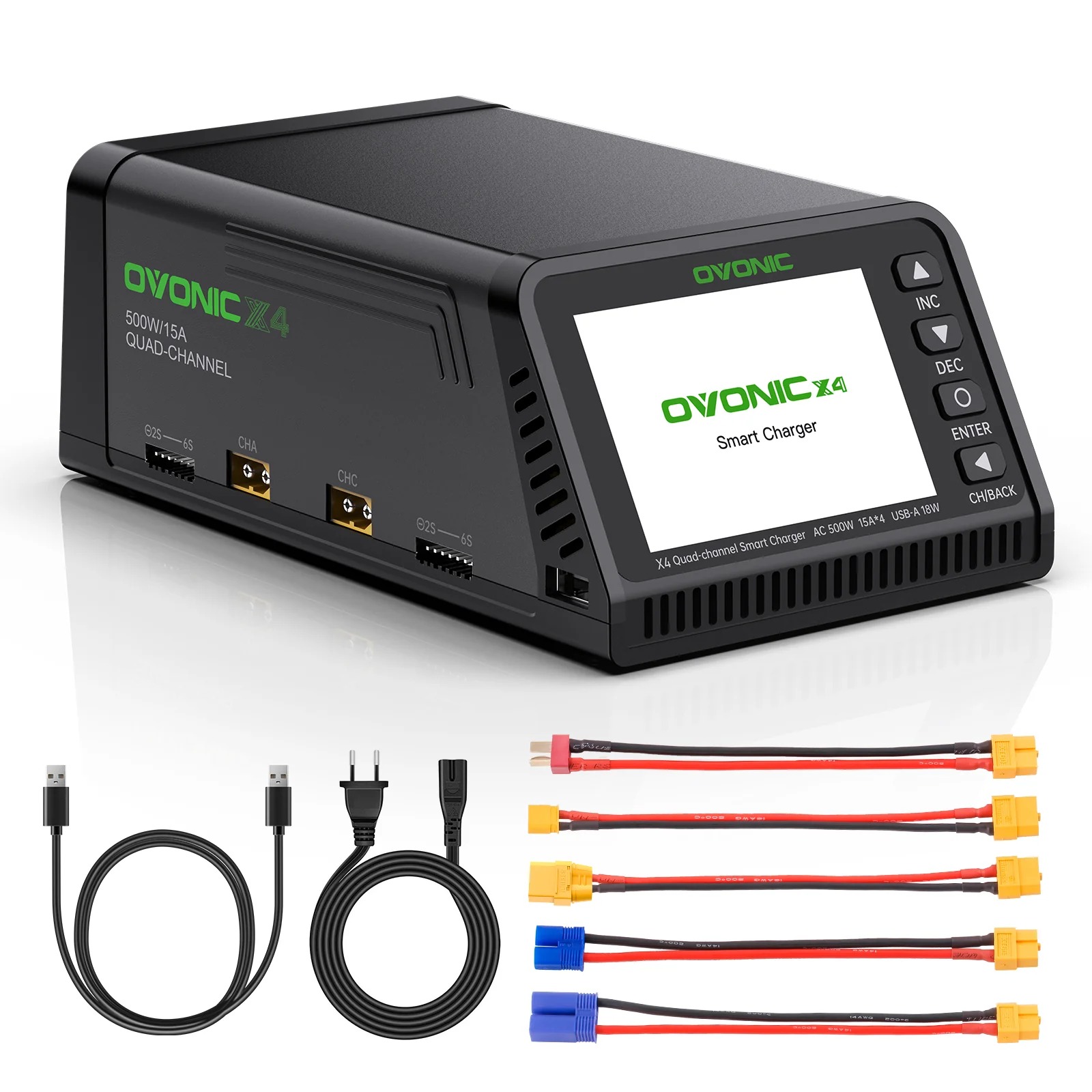 Ovonic X4 AC500W 4 Channel Sma - Toolkitrc M6Dac Smart Charger ulasan dan harga