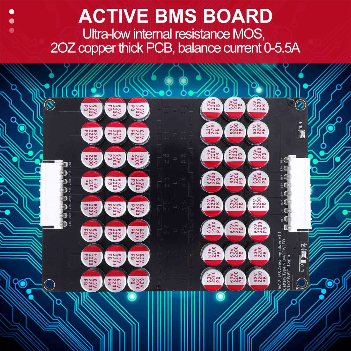 *ONE DAY 12S 13S 14S 15S 16S A - 12S Lipo Battery Balancing Board ulasan dan harga